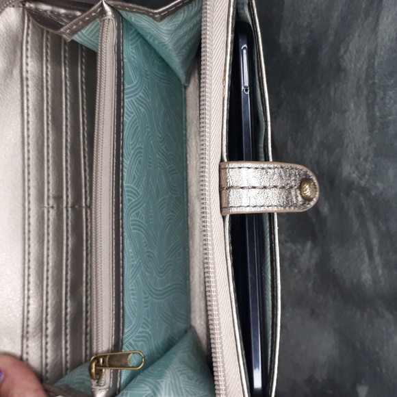 The Sak~Metallic Leather Smart Phone Wallet with Wristlet - Picture 4 of 5